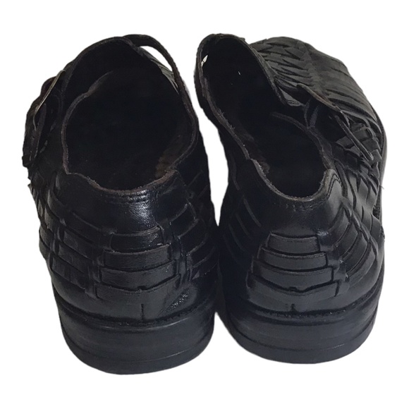 Verde International Men’s Woven Leather Slip On Shoes - Picture 4 of 6